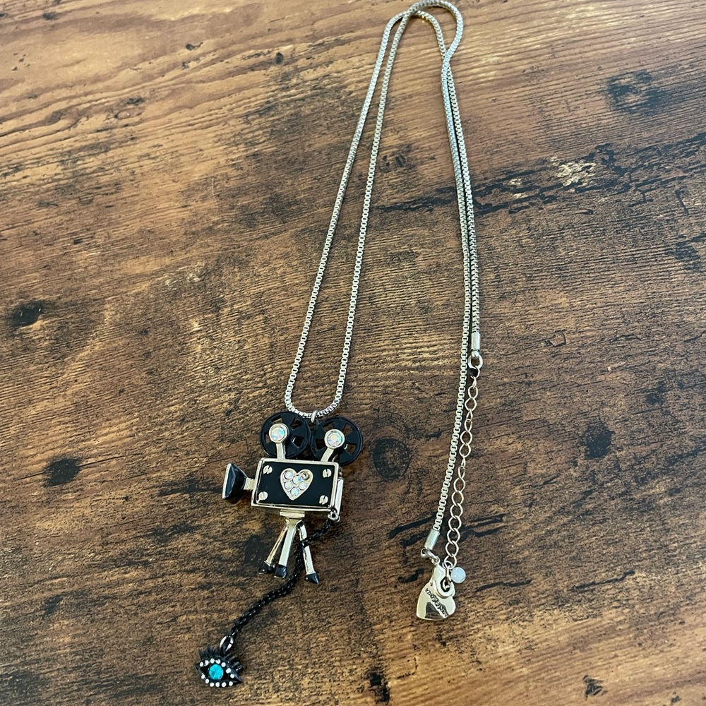 Betsey Johnson Film Noir retro camera necklace
